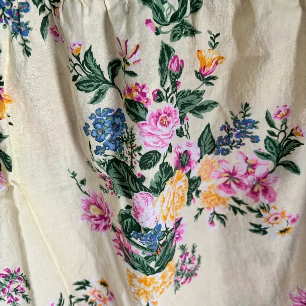 Cottagecore Adonna Floral Button-Down Nightgown 100% cotton in size small - Picture 11 of 11
